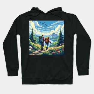 Couple Adventuring, Couple Traveling Hoodie